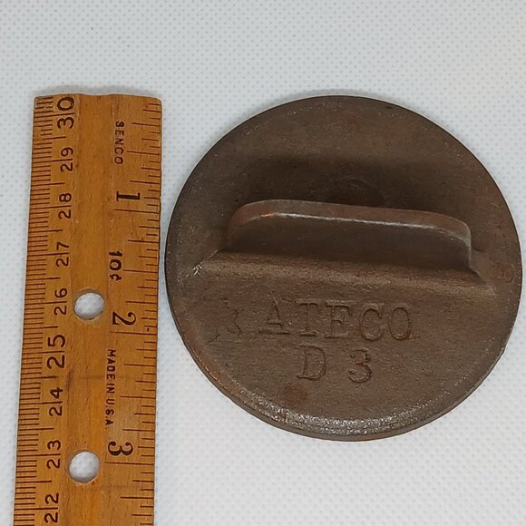 Vintage Antique Pair Ateco Cookie Press Pie Mold Cast Iron Baking Tools - Picture 5 of 14